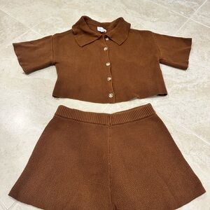 Le Lis Warm Brown Knitwear